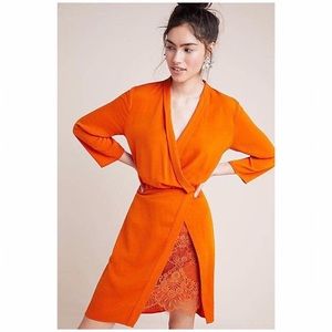 Anthropologie Naomi Surplice Dress Size XS